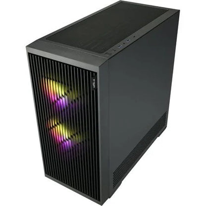 FSP M330 ARGB táp nélküli ablakos Mid Tower számítógépház fekete