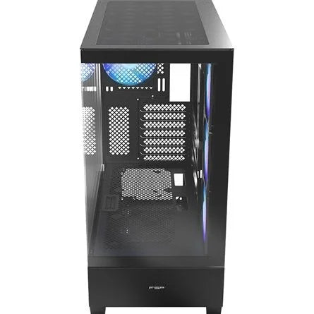 FSP M370 ARGB táp nélküli ablakos Mid Tower számítógépház fekete
