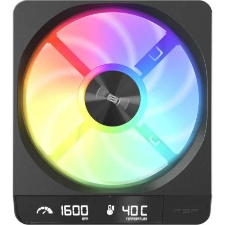 FSP ZENFAN Digital Display rendszerhűtő ventilátor fekete