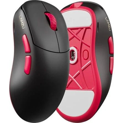 LAMZU Thorn V2 8K optikai vezeték nélküli gaming egér fekete-piros