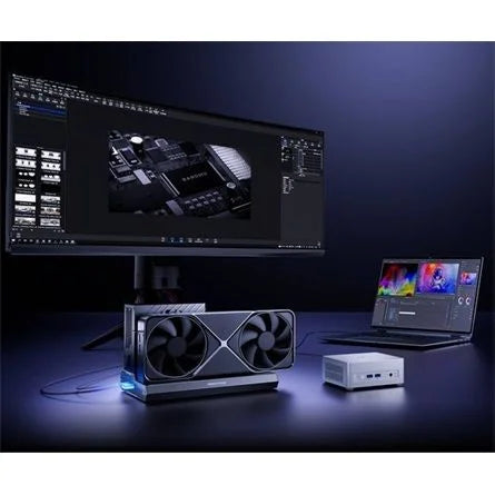 MINISFORUM DEG2 Dual OCuLink/Thunderbolt 5 grafikus dokkoló szürke