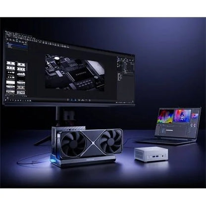 MINISFORUM DEG2 Dual OCuLink/Thunderbolt 5 grafikus dokkoló szürke