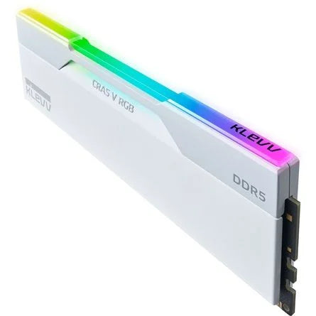 KLEVV CRAS V 64GB 6400MT/s DDR5 memória CL32 Kit of 2 fehér RGB
