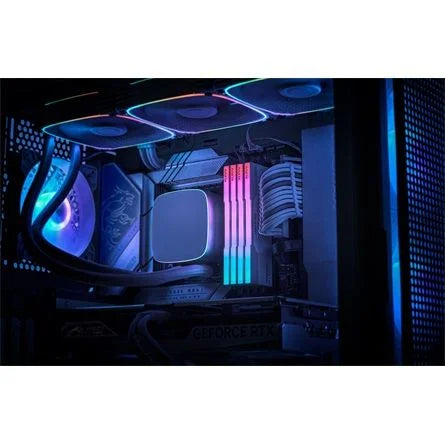 KLEVV CRAS V 64GB 6400MT/s DDR5 memória CL32 Kit of 2 fehér RGB