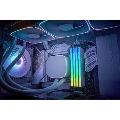 KLEVV CRAS V 64GB 6400MT/s DDR5 memória CL32 Kit of 2 fehér RGB