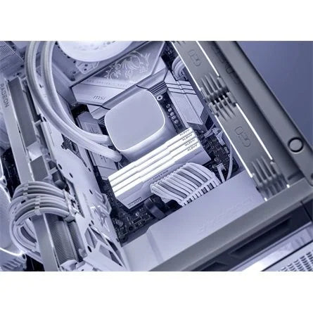 KLEVV CRAS V 64GB 6400MT/s DDR5 memória CL32 Kit of 2 fehér RGB