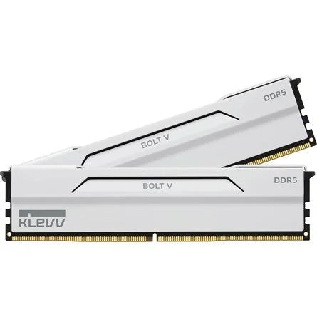 KLEVV BOLT V 64GB 6400MT/s DDR5 memória CL32 Kit of 2 fehér