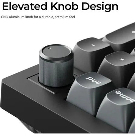 Keychron V5 Ultra 8K Bluetooth / vezeték nélküli magyar Silk POM Banana mechanikus billentyűzet fekete (Csomagolás sérül
