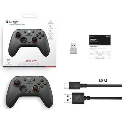 GameSir Nova Lite 2 Multiplatform  Bluetooth / USB / vezeték nélküli gamepad világosszürke