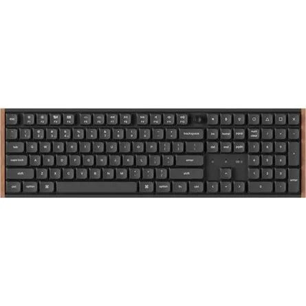 Keychron K5 Ultra Bluetooth / vezeték nélküli magyar Brown billentyűzet fekete