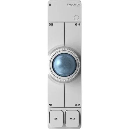 KEYCHRON NAPE PRO WIRELESS TRACKBALL MOUSE fehér