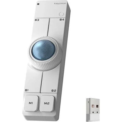 KEYCHRON NAPE PRO WIRELESS TRACKBALL MOUSE fehér