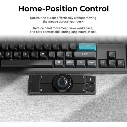 KEYCHRON NAPE PRO WIRELESS TRACKBALL MOUSE fehér