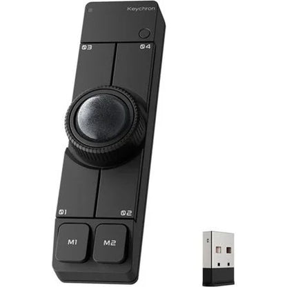 KEYCHRON NAPE PRO WIRELESS TRACKBALL MOUSE fekete