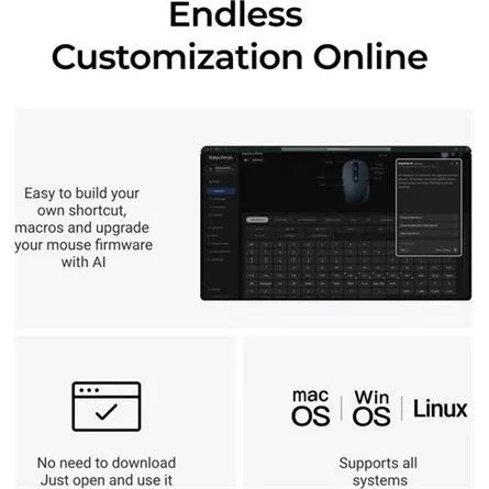 Keychron BM25 - 1K Polling Rate - PAW3212 - Black