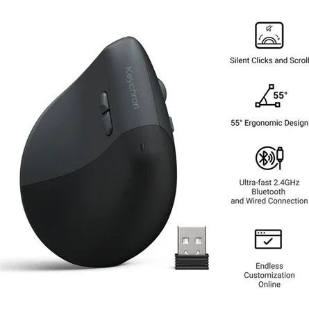 Keychron BM27 - 1K Polling Rate - PAW3212 - Silent Micro Switch - Space Gray