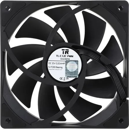 Thermalright TL-C12C*3 pack rendszerhűtő ventilátor fekete