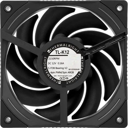 Thermalright TL-K12 rendszerhűtő ventilátor