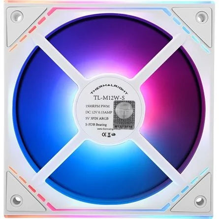 Thermalright TL-M12W-S rendszerhűtő ventilátor fehér