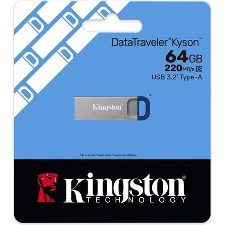 Kingston 64GB DataTraveler Kyson USB-A 3.2 Gen1 pendrive fém