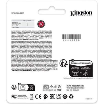 Kingston 128GB DataTraveler Kyson USB-A 3.2 Gen1 pendrive fém