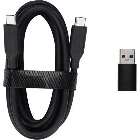 Obsbot USB-C 3.0 -> USB-C 3.0 M/M adatkábel 1.5m fekete +USB-A adapter