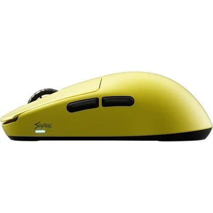 SCYROX V8S optikai vezeték nélküli gaming egér sárga